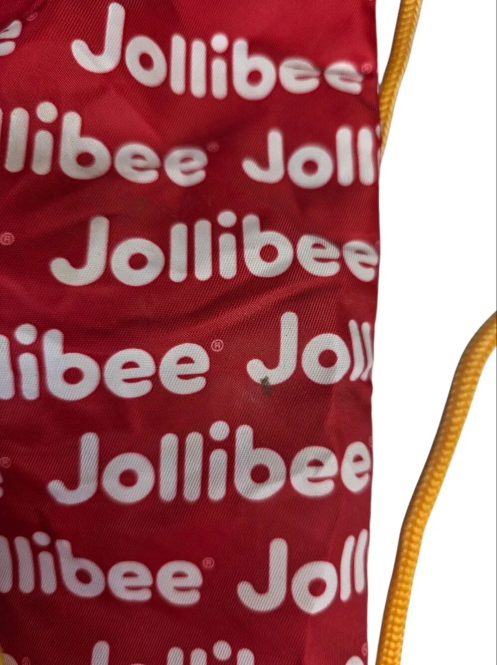 Jollibee plushie drawstring back pack
